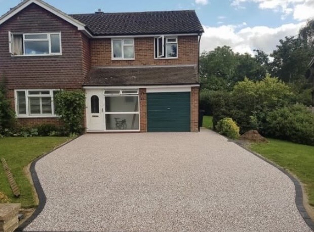 Just Driveways project after installation: A fresh finish for a home